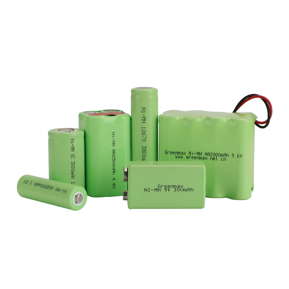 High Quality 1.2V Rechargeable 1200 Times Cycle Solar Light NiMH Battery Pack