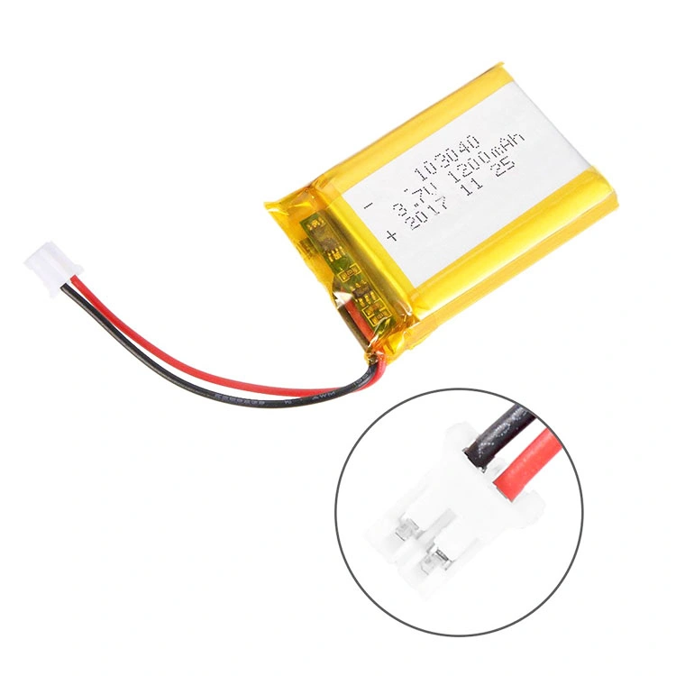 Kc CB RoHS Un38.3 103040 3.7V 1200mAh Lithium Polymer Battery