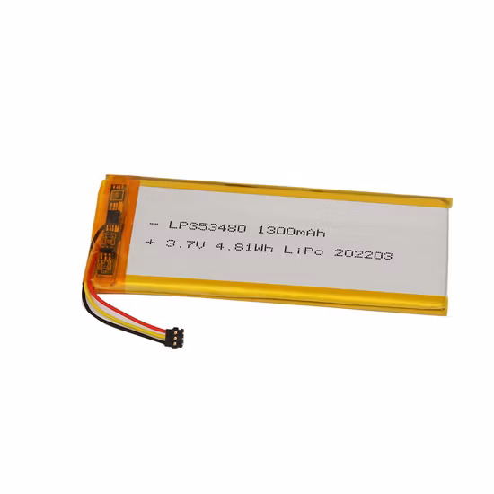 Batterie rechargeable ultra mince 100mAh 3.7V de polymère de Li pour la roue simple E